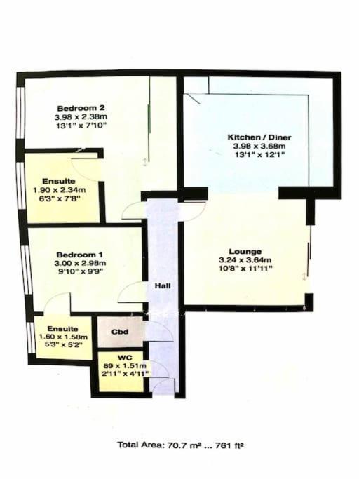 Stunning 2 Bed Apartment, Fabulous Sea View & 2 Minutes To Beach With Parking Bournemouth Ngoại thất bức ảnh